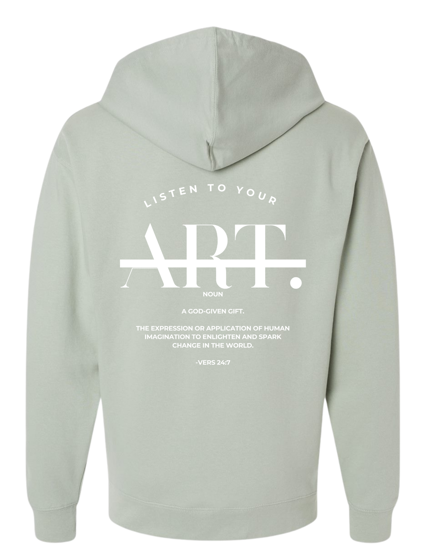 Listen To Your Art: Vers 24:7 Midweight Hoodie