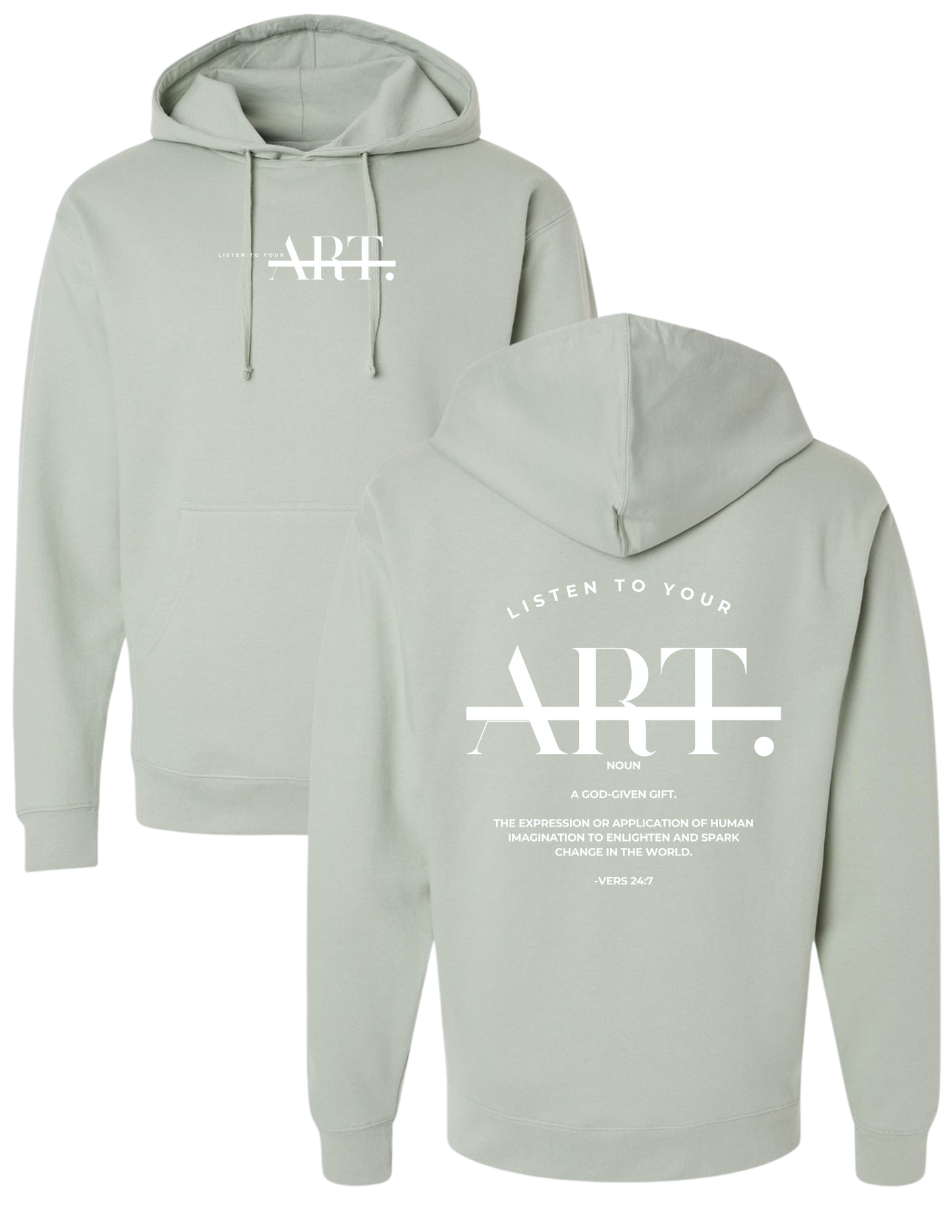 Listen To Your Art: Vers 24:7 Midweight Hoodie