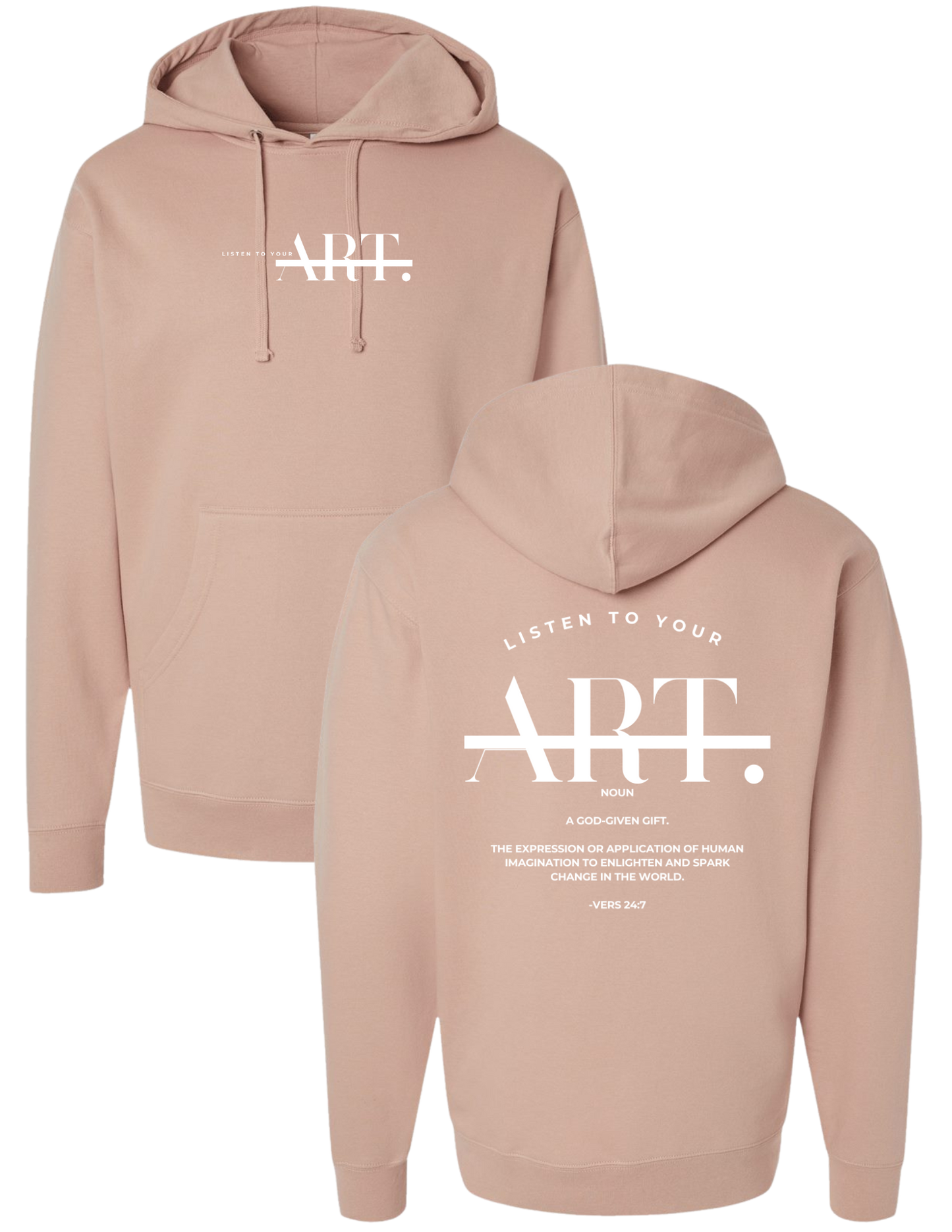 Listen To Your Art: Vers 24:7 Midweight Hoodie